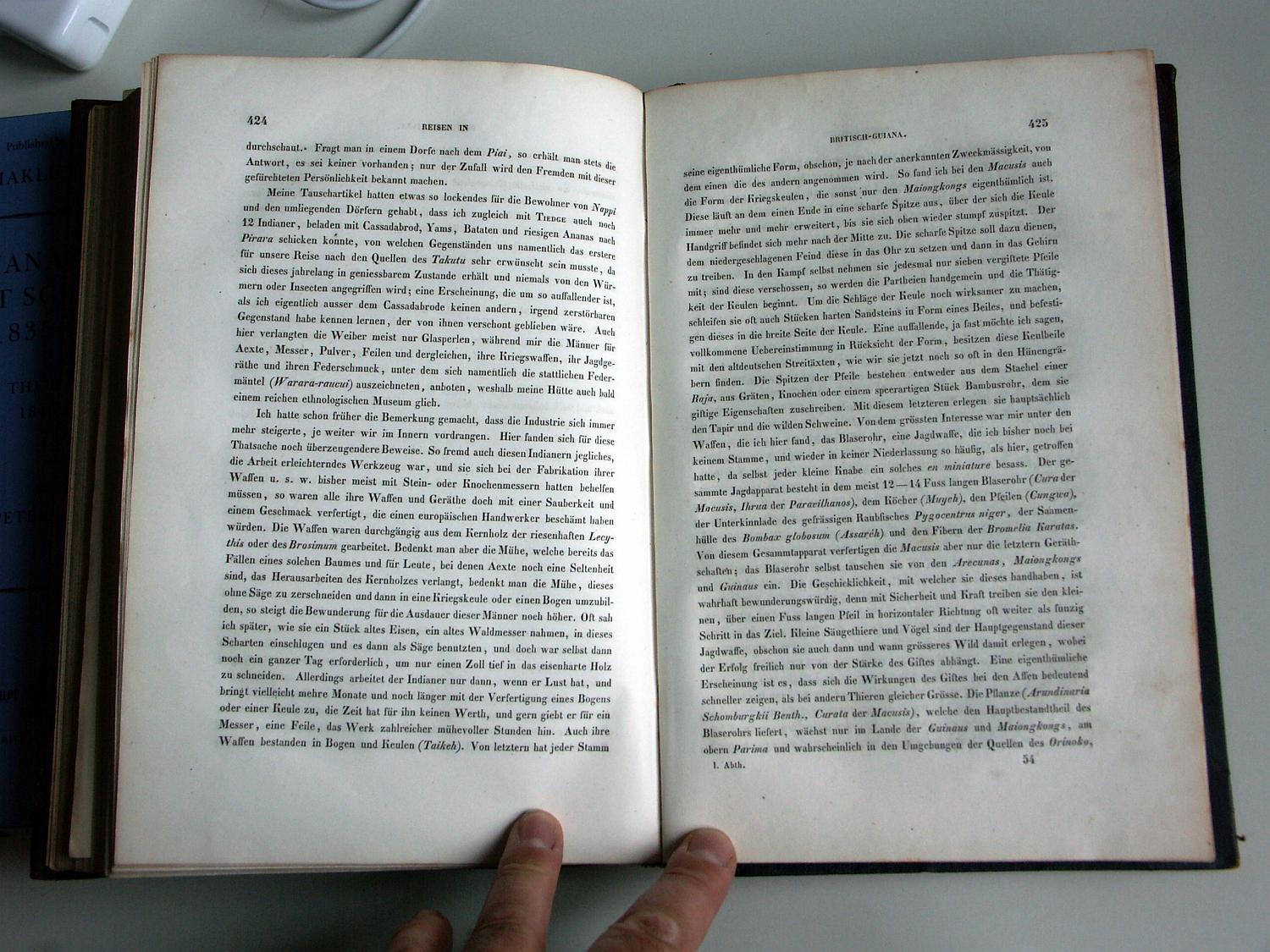 ZZ-RISC47,S.424 Herstellung der Waffen Keulen und Blasrohr